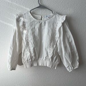 AND NOW THIS Long Sleeve White Blouse Casual